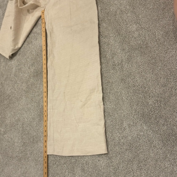 Staud Luisa Linen Wide-Leg Trousers in Natural Neutral Beige Size 4 NWOT - Picture 12 of 16